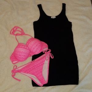 Bright barbie pink bikini